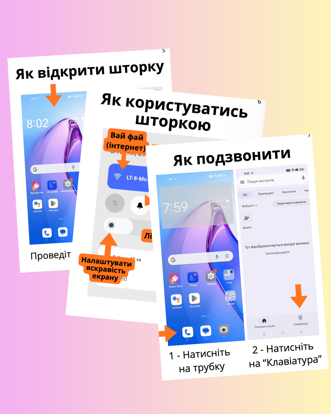 Пример страницы инструкции